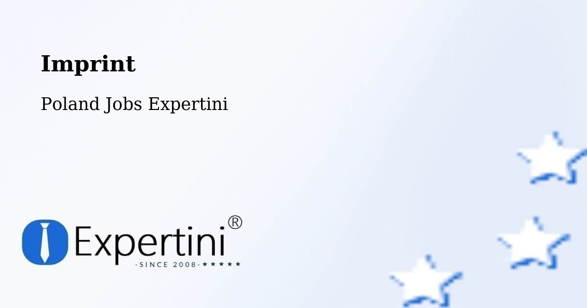 Imprint – Lipiany - Poland Jobs Expertini
